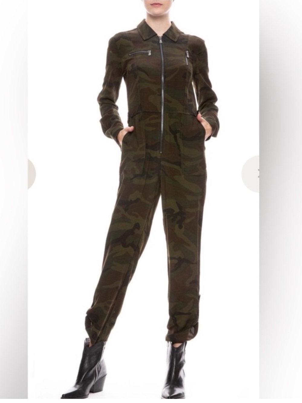 LE SUPERBE GOODALL CAMOUFLAGE JUMPSUIT in DARK CAMO